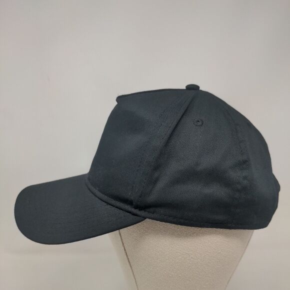 Otto Snapback Hat Black OSFM Adjustable Vent Holes Outdoor Blank - Picture 3 of 9